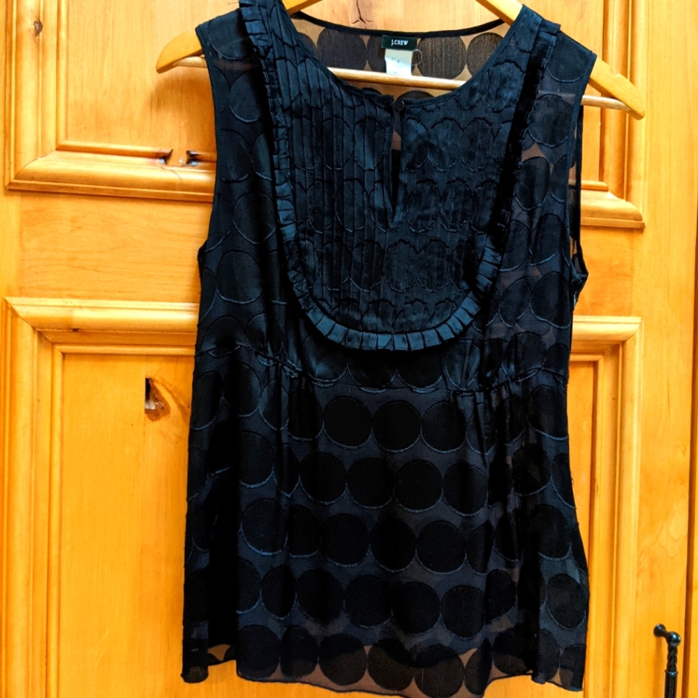 J. Crew sheer fancy top size 2